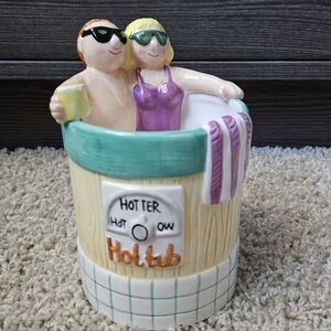 Lotus Hot Hotter Hot Tub Couple Figurine